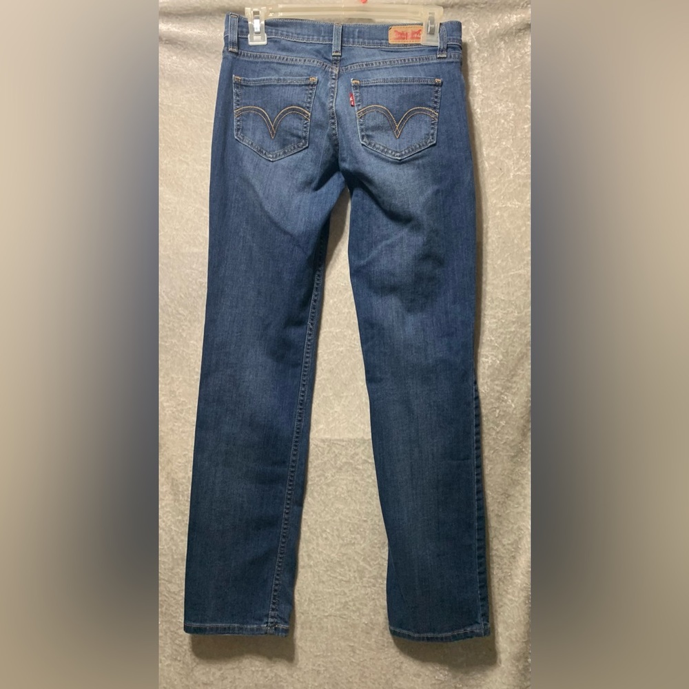 Levi’s 524 Too Superlow Kick Boot Cut Medium Dark Wash Jeans Womens size 26 - Picture 2 of 11